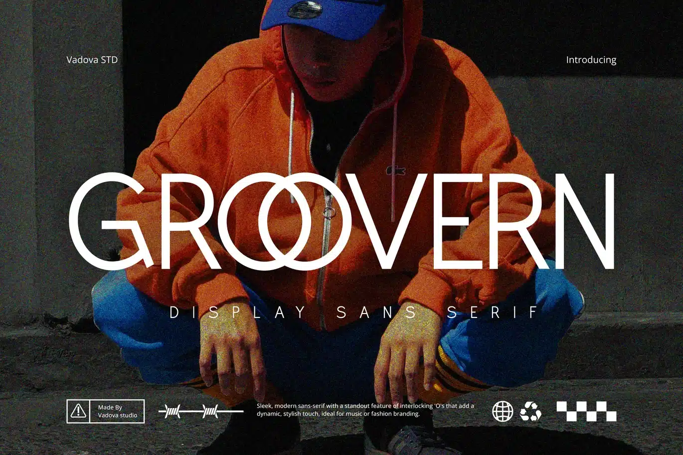 Groovern Sans Serif Font font preview