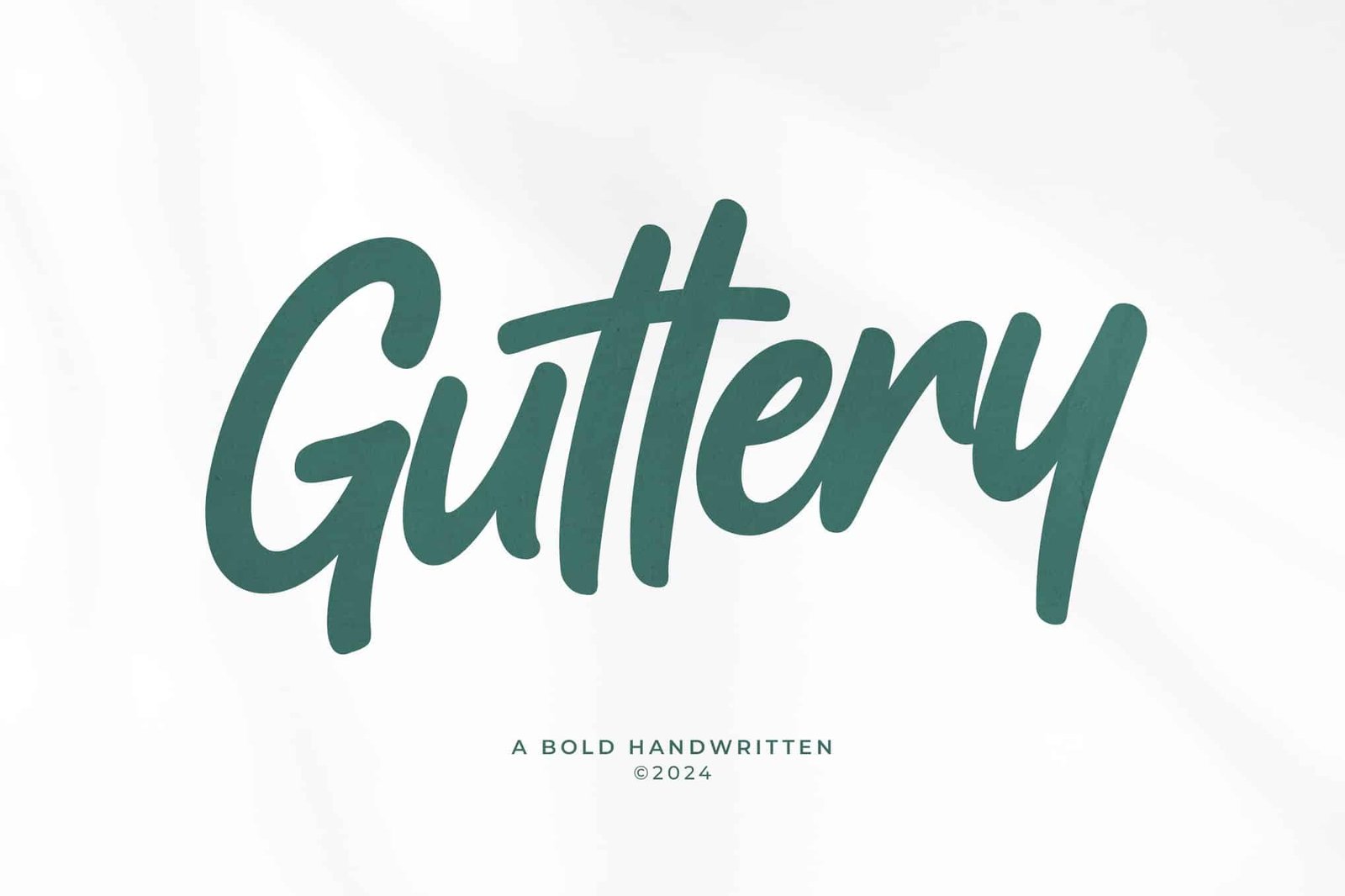 Guttery – Bold Handwritten Font font preview
