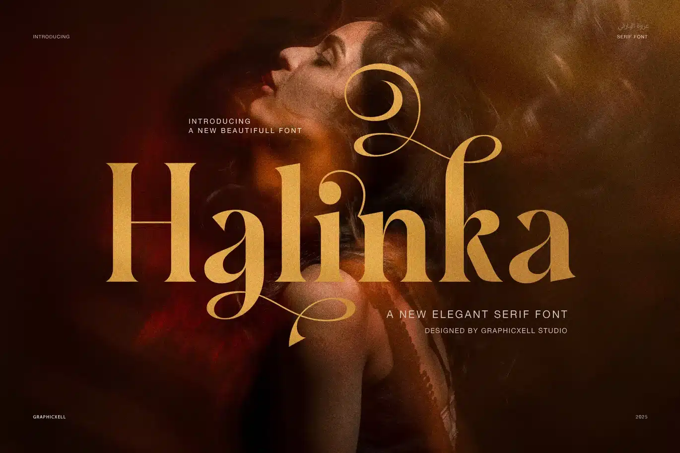 Halinka – Elegant Modern Serif Font font preview