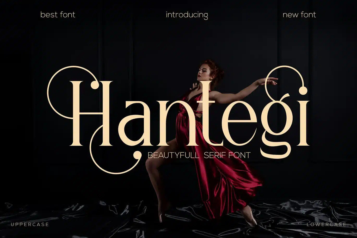 Hantegi – Serif Display Font font preview