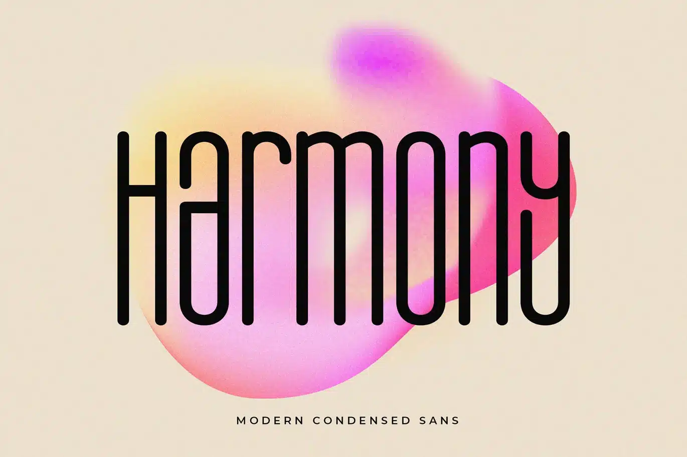 Harmony – Modern Condensed Sans Font font preview