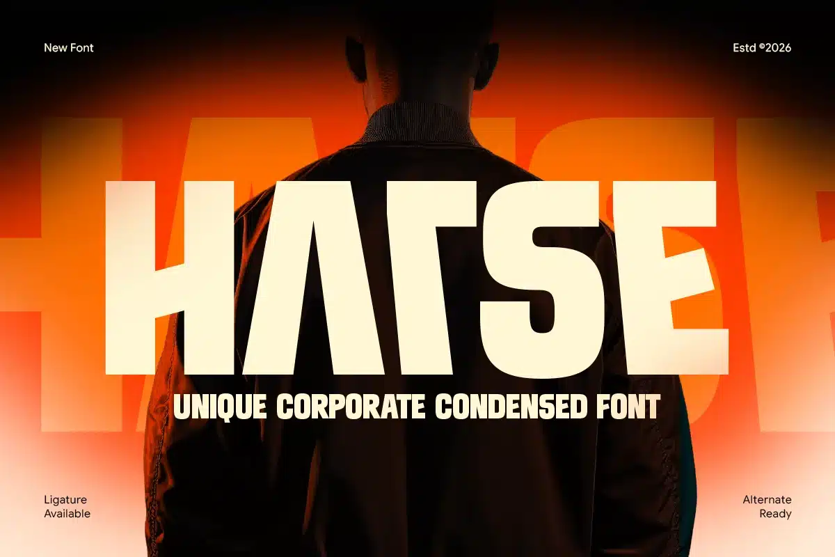 Harse – Clean Corporate Condensed Font font preview