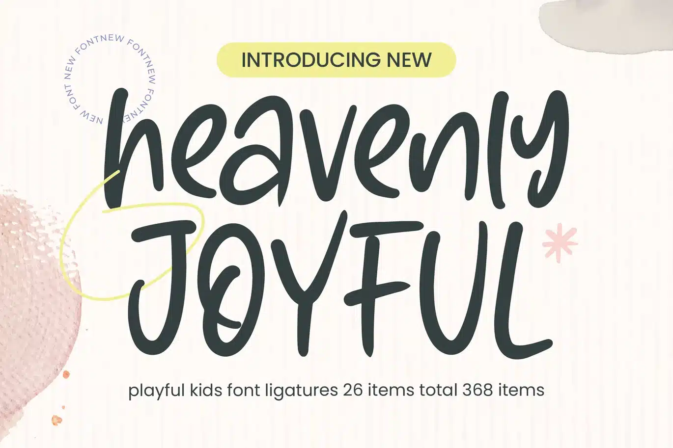 Heavenly Joyful – Playful Kids Font font preview