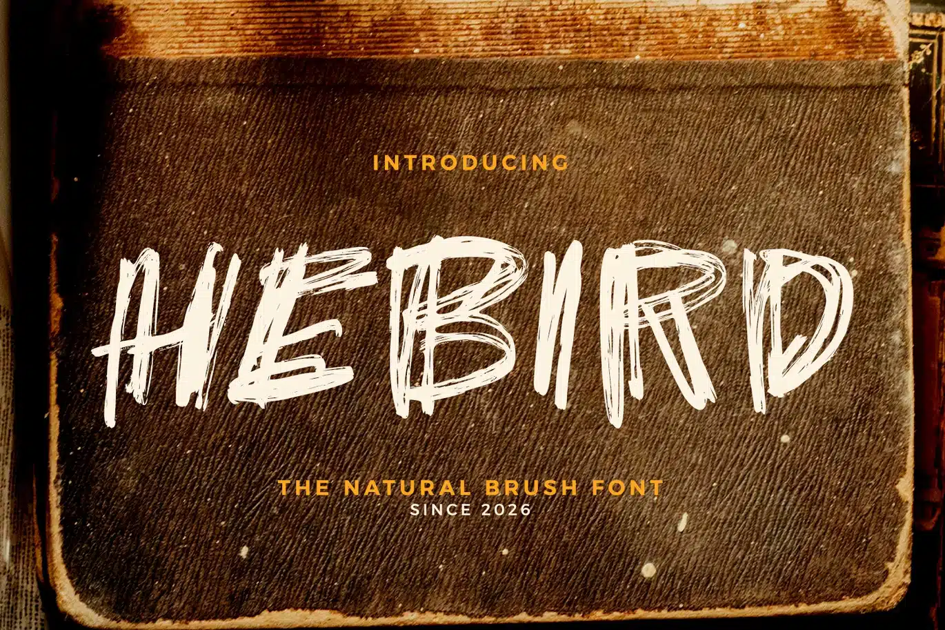 Hebird – The Natural Brush Font font preview
