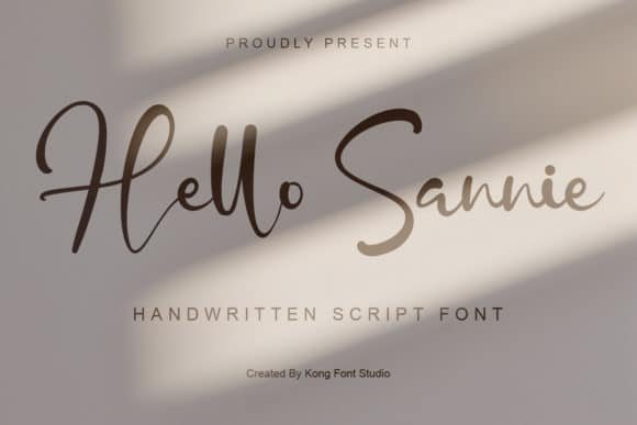 Hello Sannie Font font preview