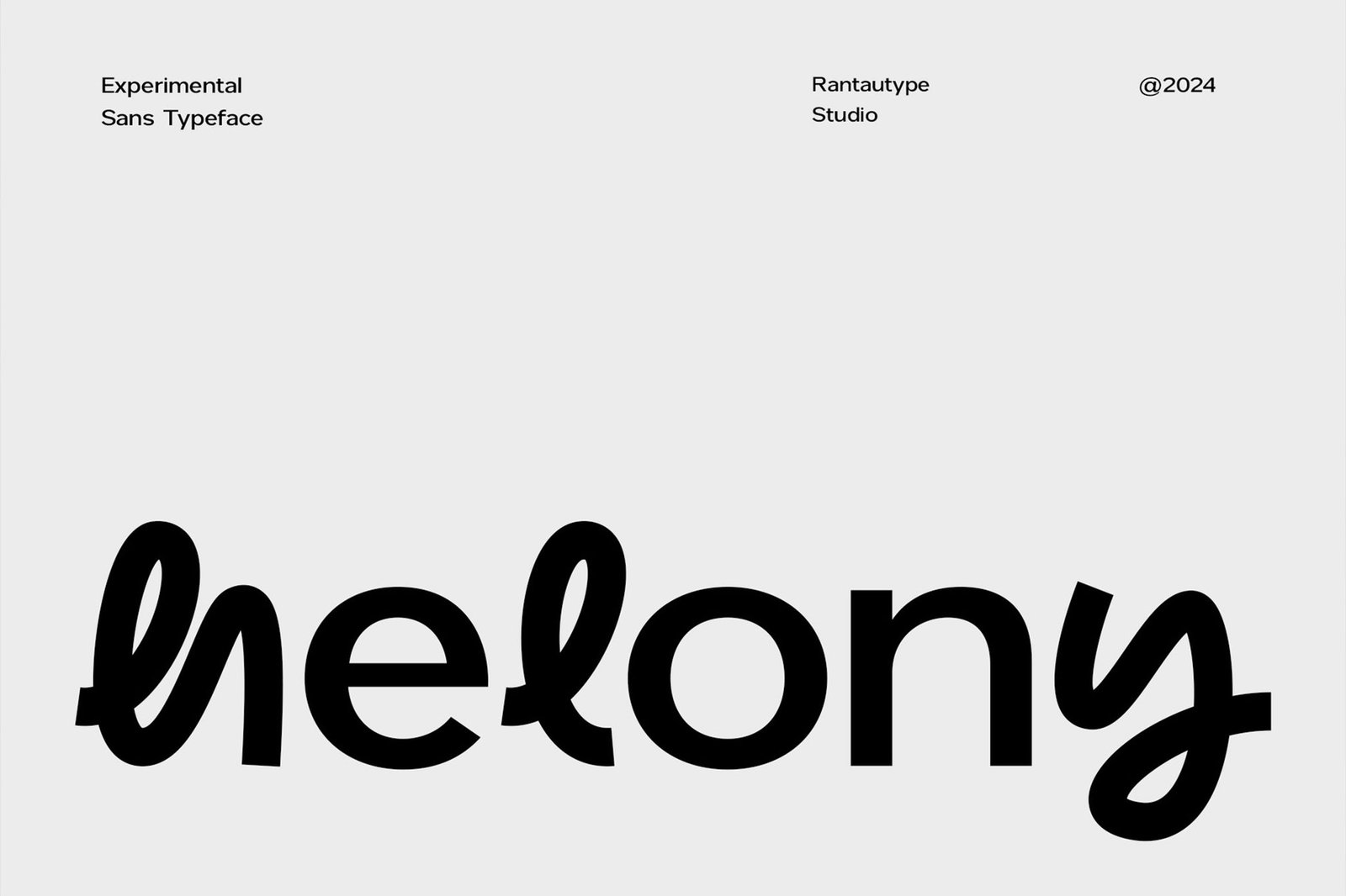 Helony Experimental Unique Sans Font font preview