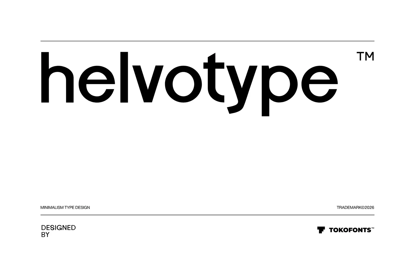 Helvotype – Logo Font font preview