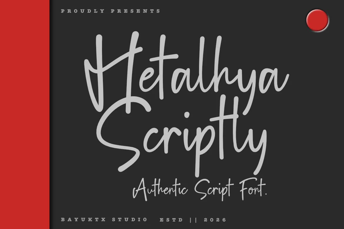 Hetalhya Scriptly – Authentic Script Font font preview