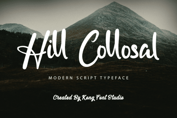 Hill Collosal Font font preview