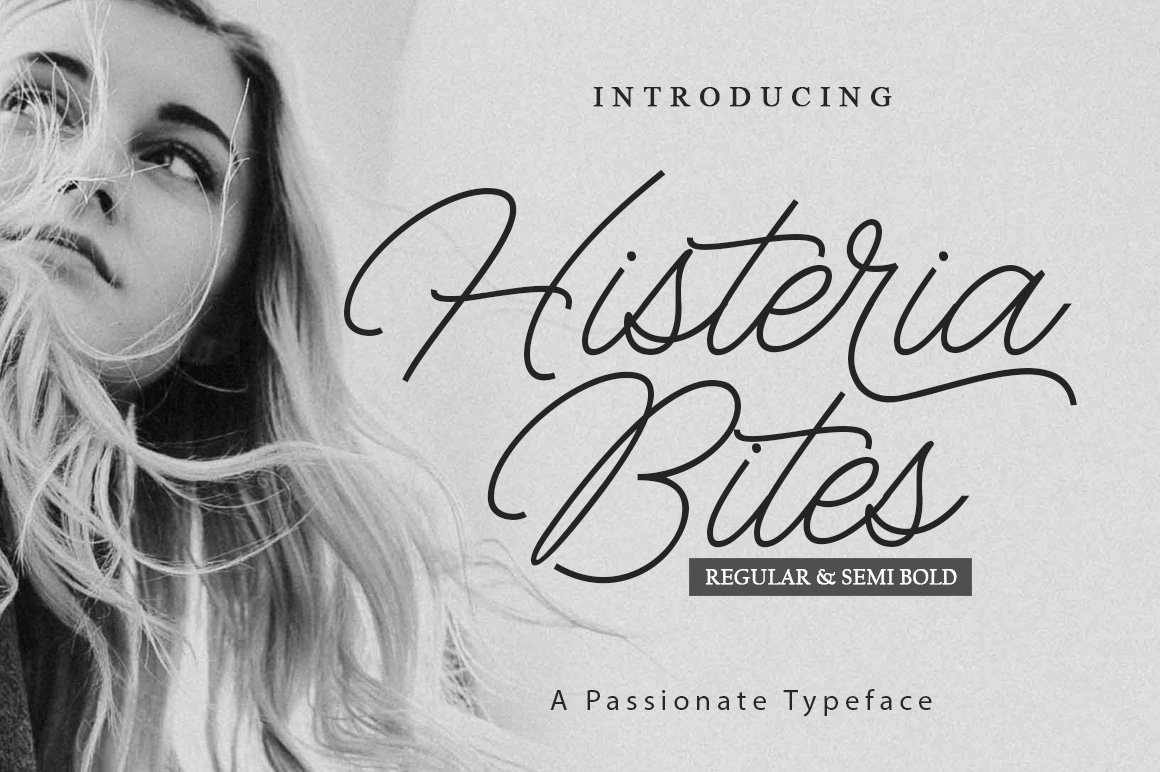 Histeria Bites Font font preview