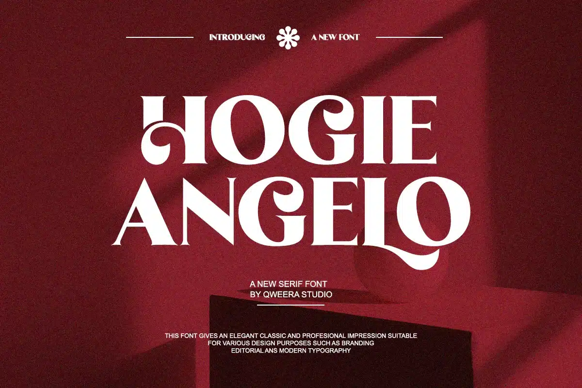 Hogie Angelo – Elegant Luxury Logo Font font preview