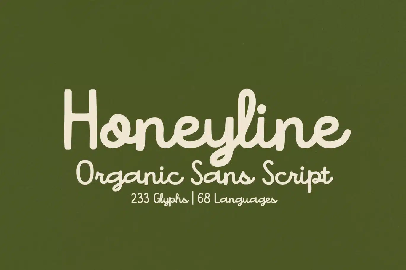 Honeyline – Organic Script Duo Font font preview