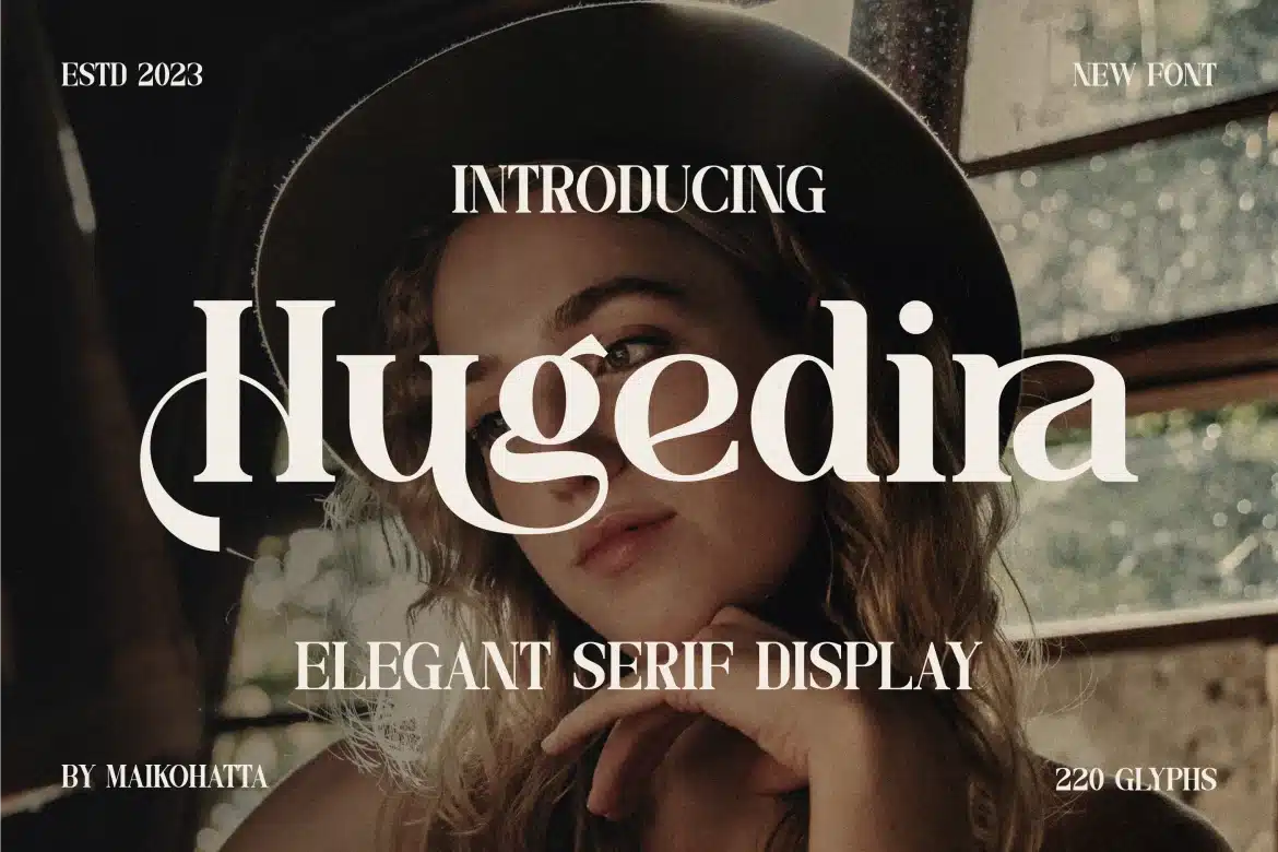 Hugedira – Elegant Serif Display Font font preview