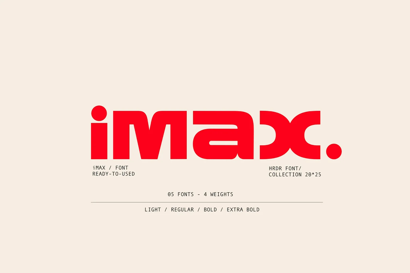 Imax Font font preview