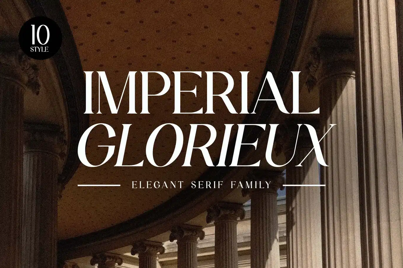 Imperial Glorieux Elegant Serif Font Family font preview