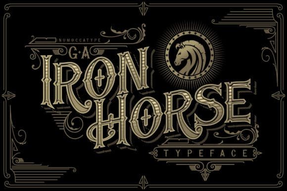 Iron Horse Font font preview