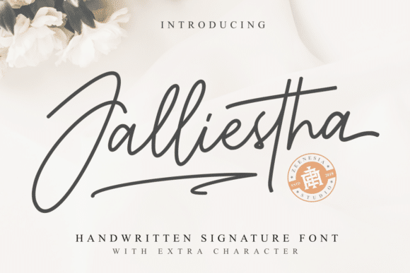 Jalliestha Font Font font preview