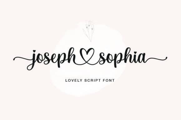 Joseph Sophia Font font preview