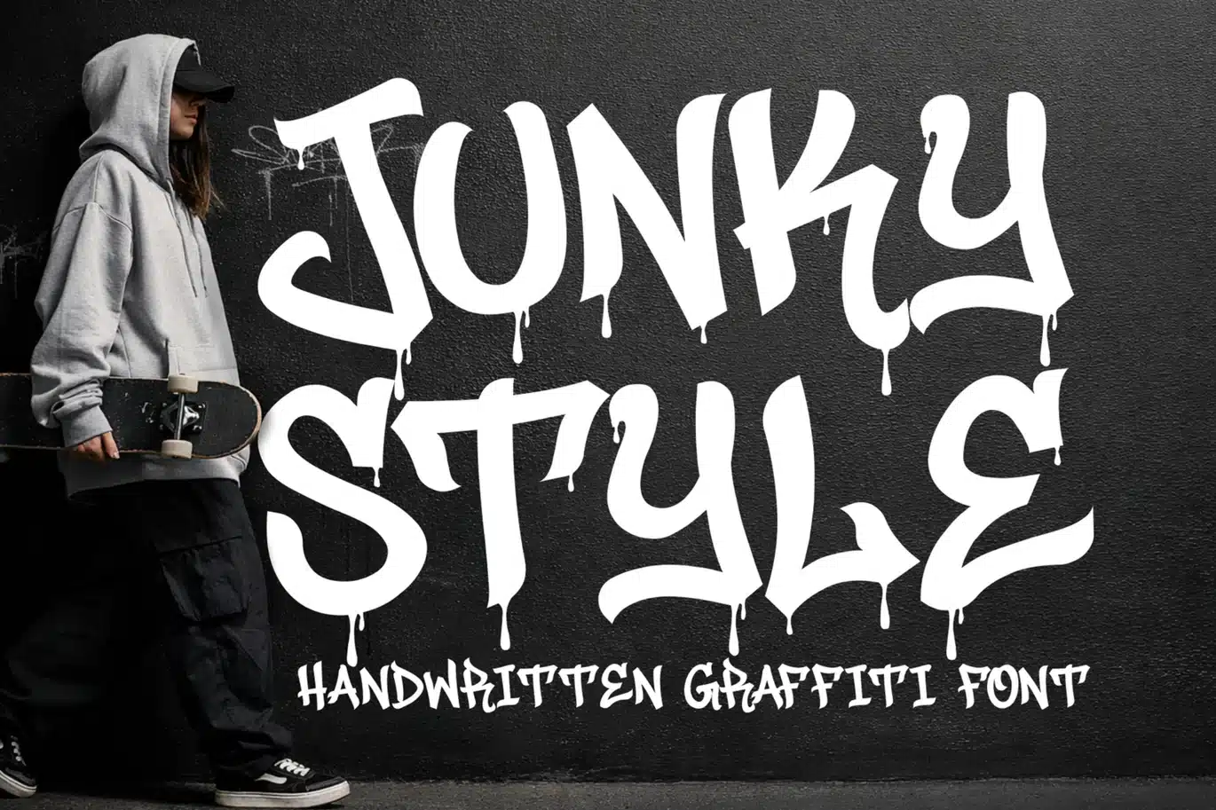 Junky Style – Handwritten Graffiti Font font preview