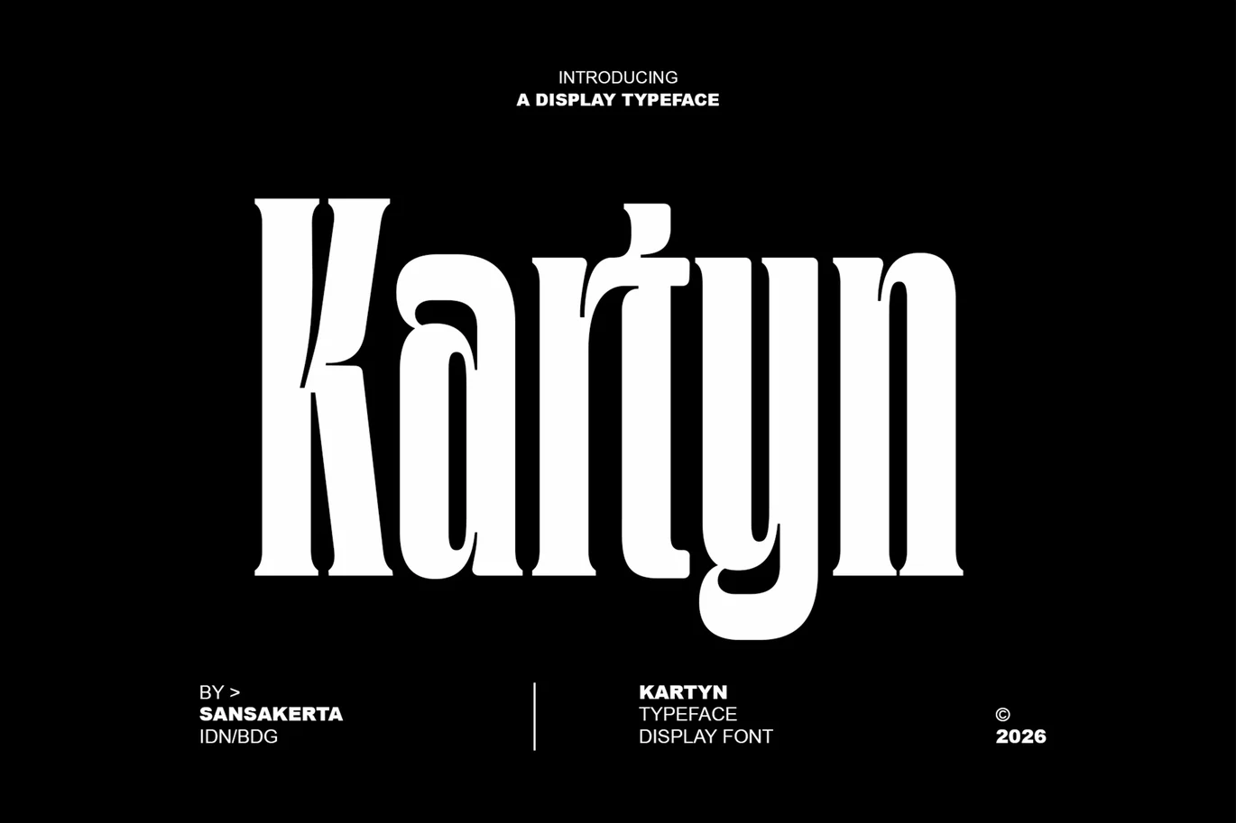 Kartyn Font font preview