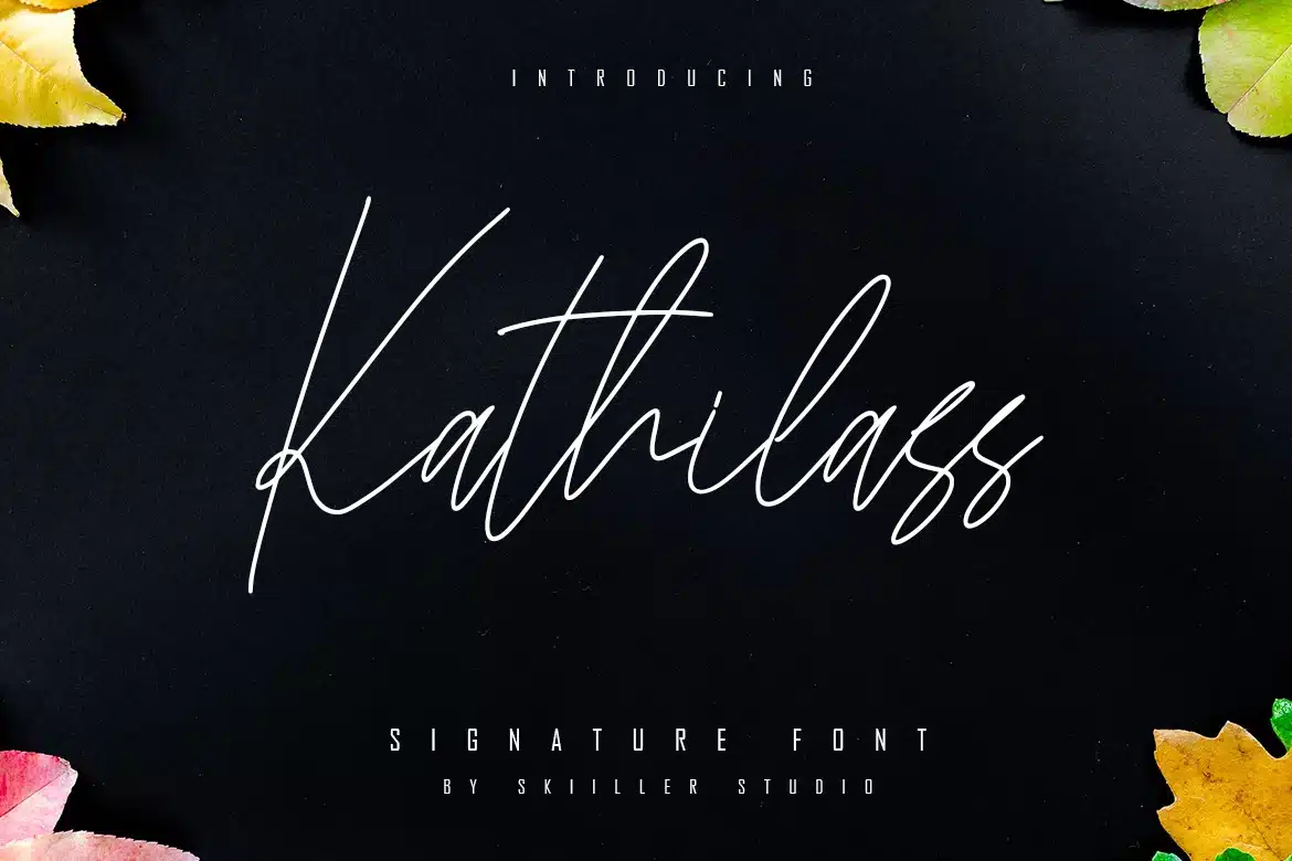 Kathilass – Signature Font font preview