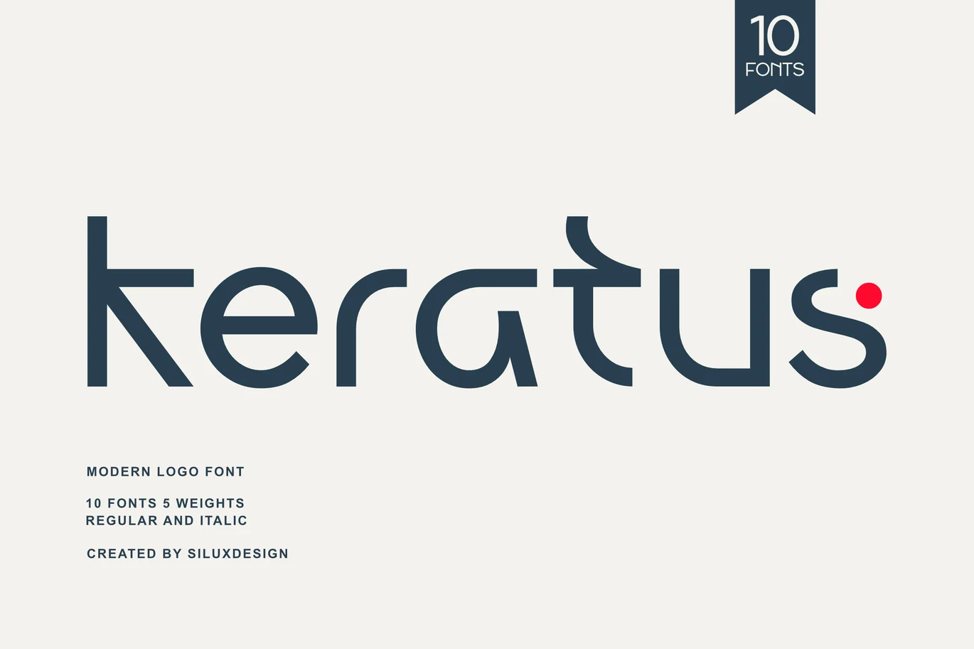 Keratus – Modern Sans Serif Logo Font font preview