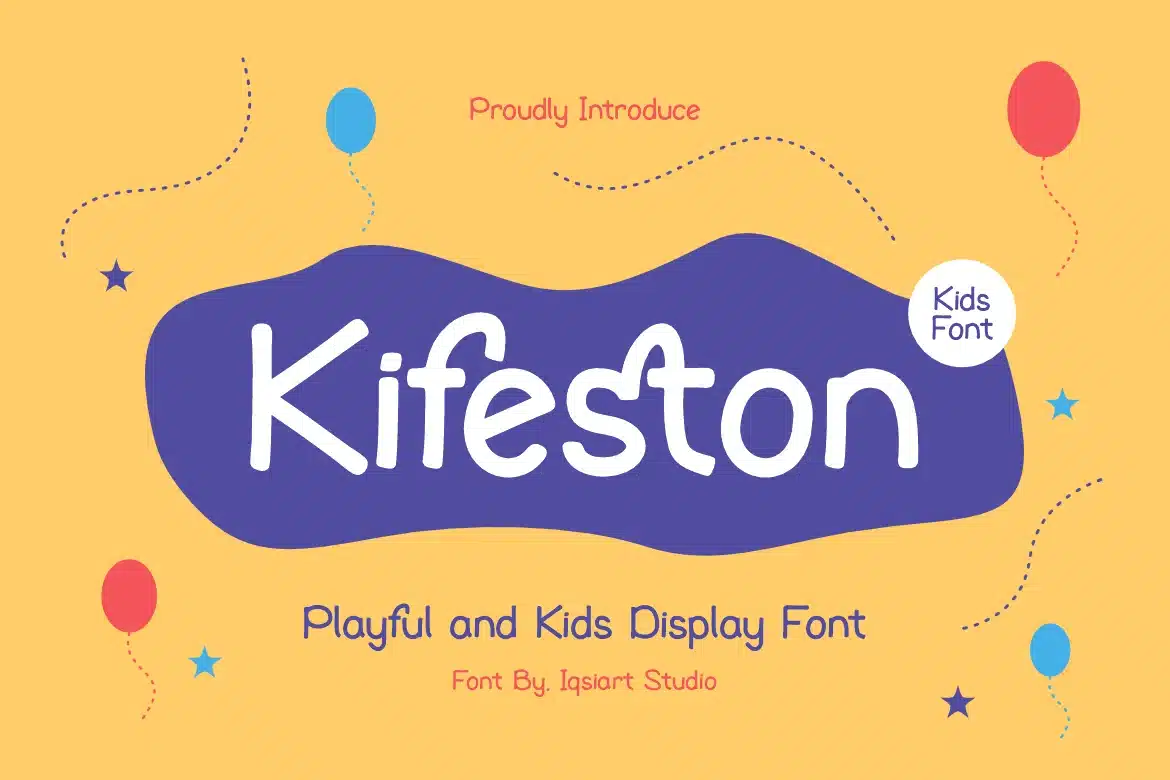 Kifeston – Kids Font font preview