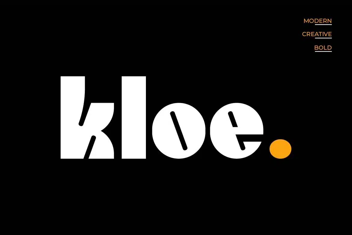 Kloe – Bold Display Font font preview