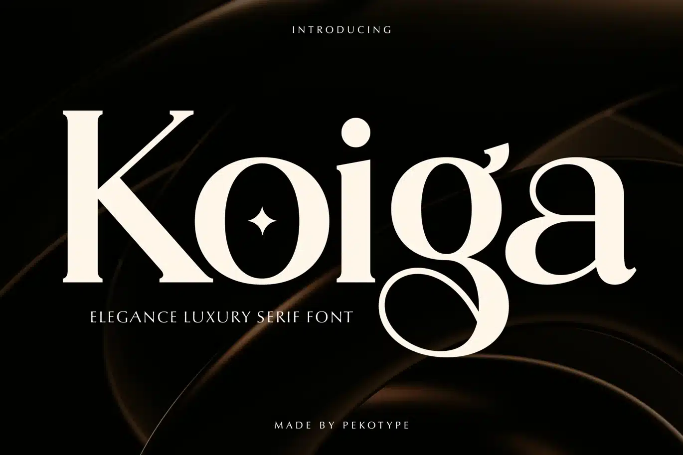 Koiga – Elegant Serif Logo Font font preview