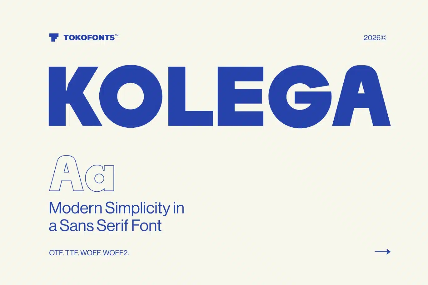 Kolega – Logo Font font preview