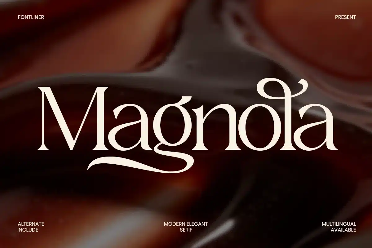 Lavish Elegant Font – Magnola font preview