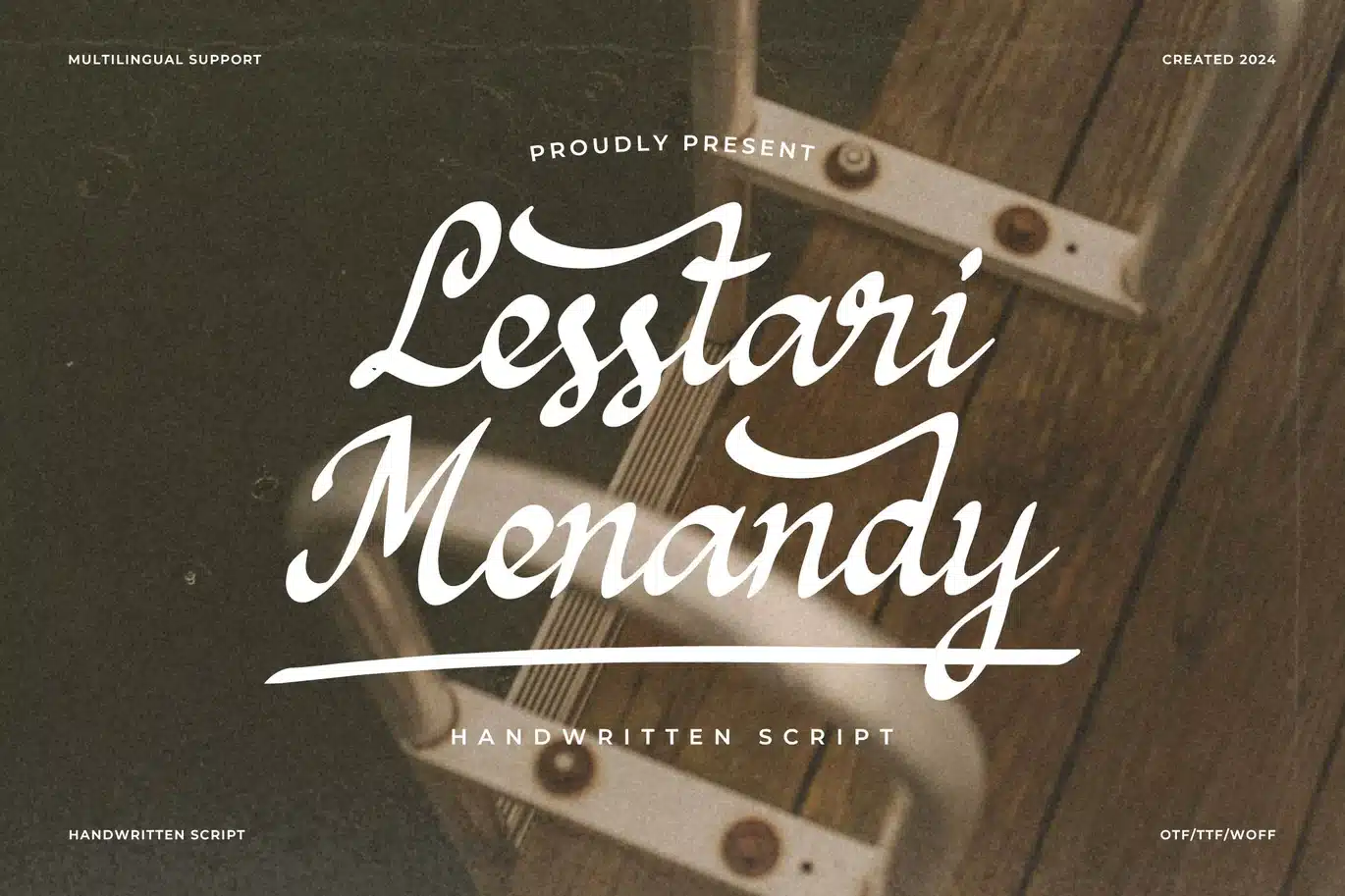 Lesstari Menandy | Handwritten Script Font font preview