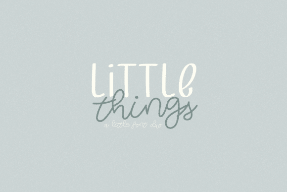Little Things Duo Font font preview