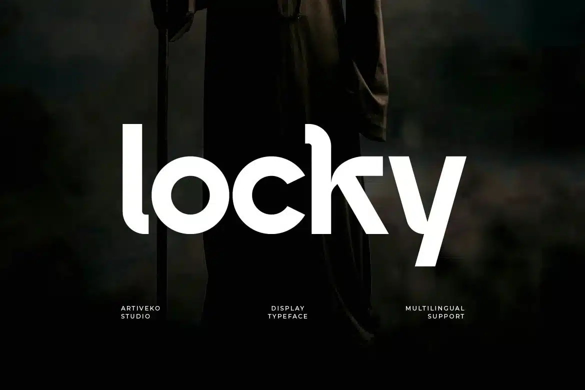 Locky – Contemporary Sans Font font preview