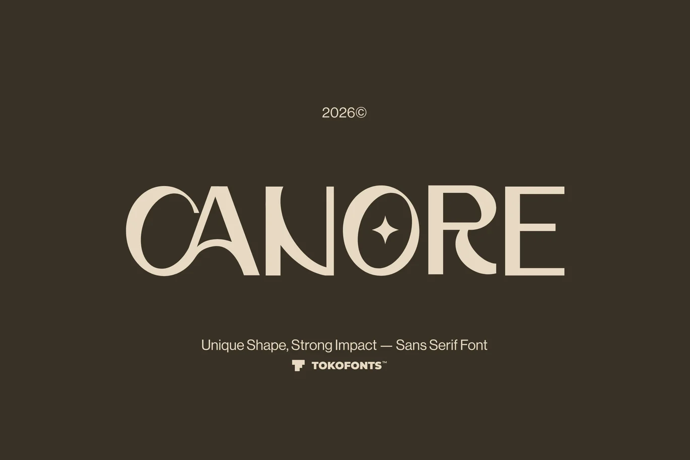 Logo Font – Canore font preview