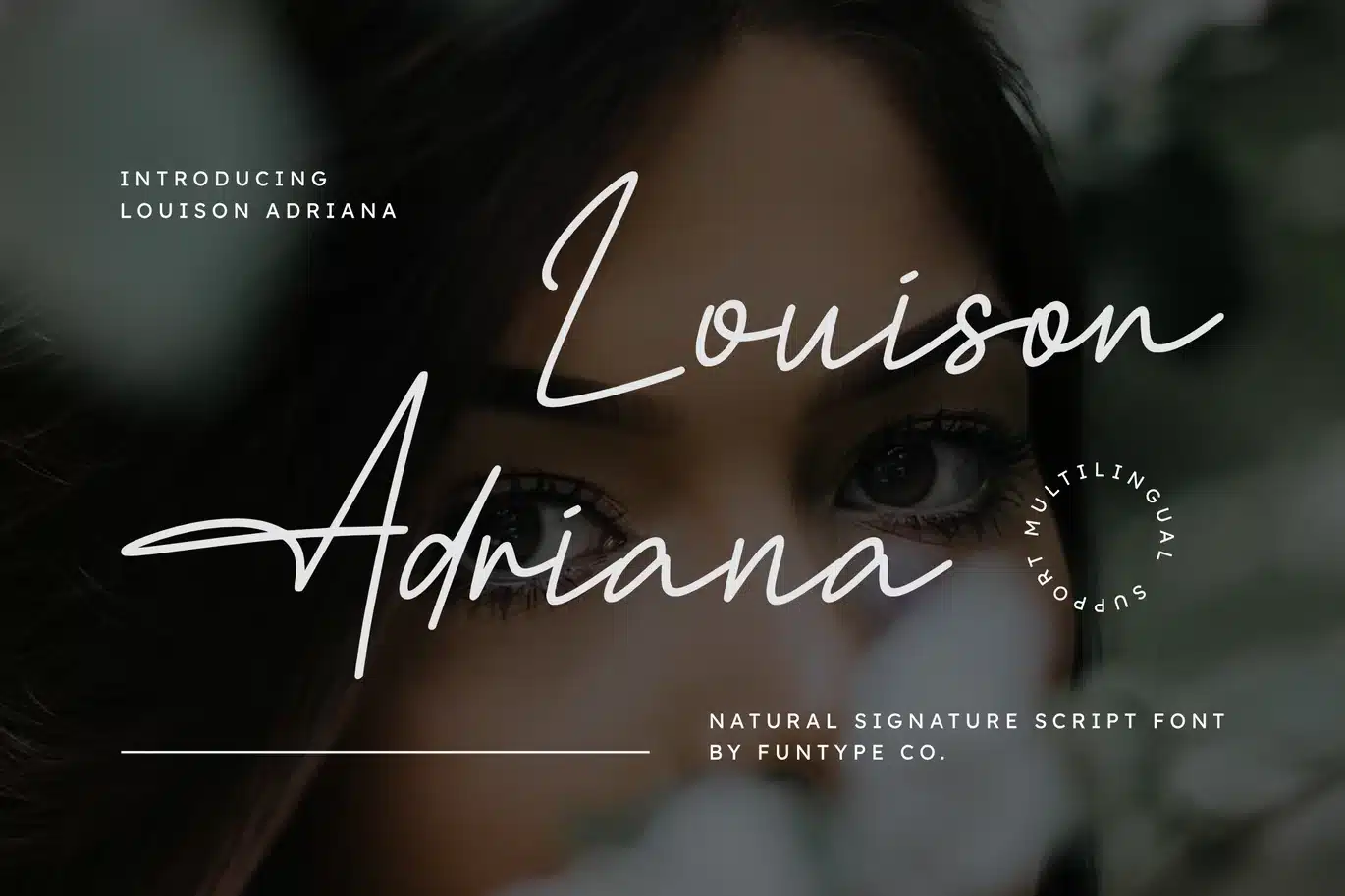 Louison Adriana – Natural Signature Script Font font preview
