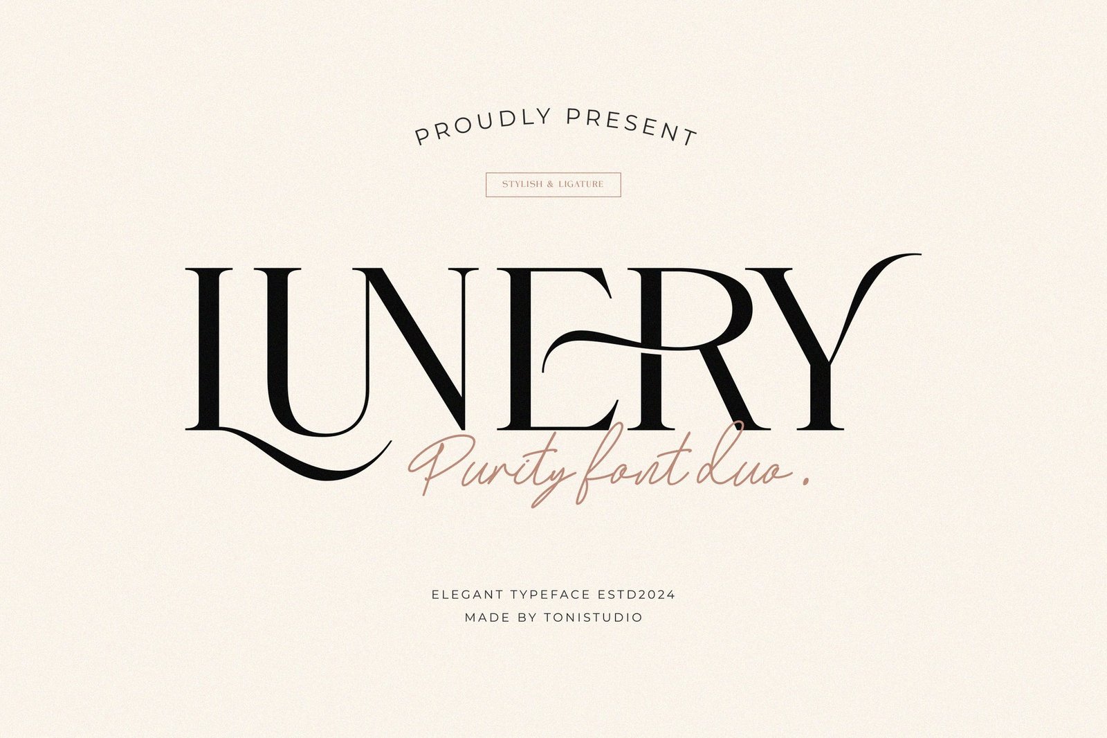 Lunery Purity Font font preview