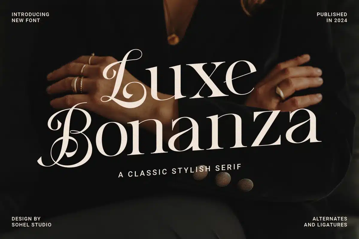 Luxe Bonanza – Elegance Modern Luxury Serif Font font preview
