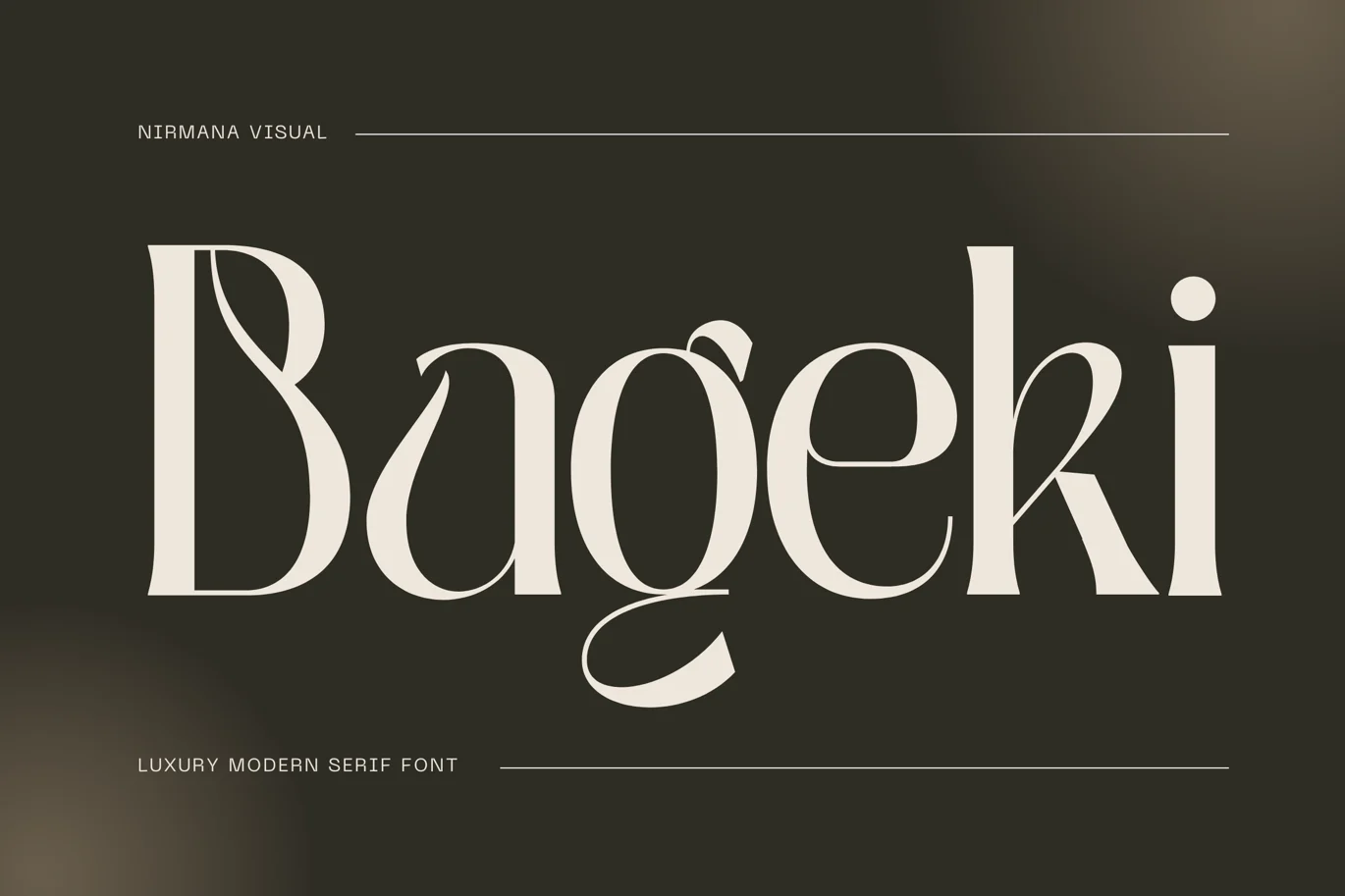 Luxury Elegant Logo Font – Bageki font preview