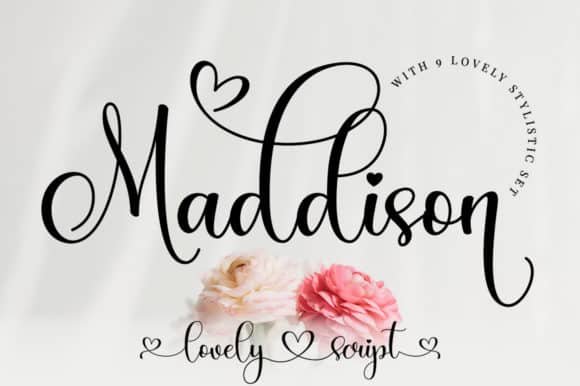 Maddison Font font preview