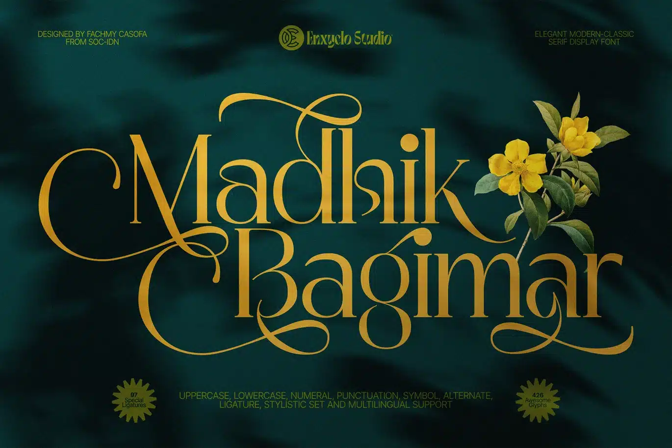 Madhik Bagimar — Elegant Branding Font font preview