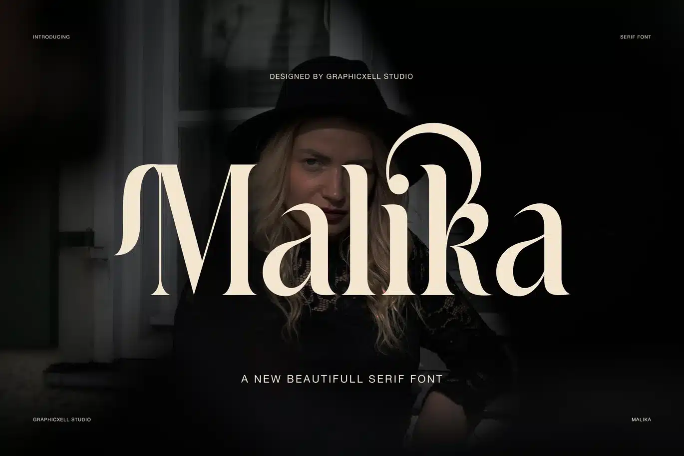 Malika Elegant Ligature Serif Font font preview