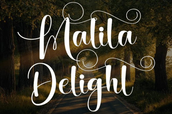 Malila Delight Font Font font preview