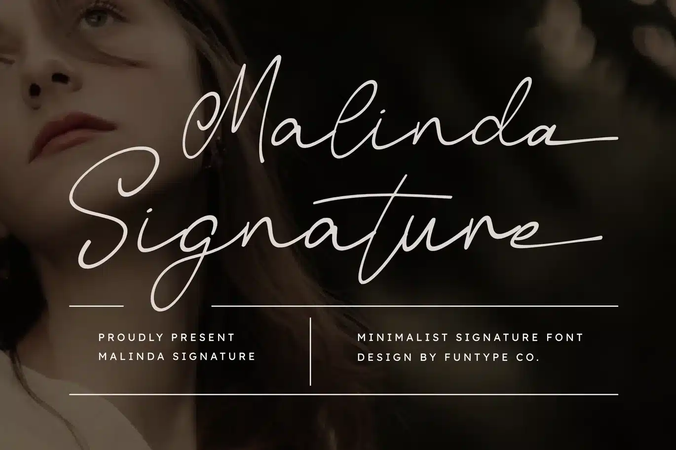 Malinda Signature – Minimalist Signature Font font preview