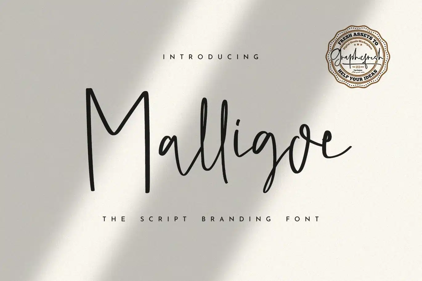 Malligoe – The Script Branding Font font preview
