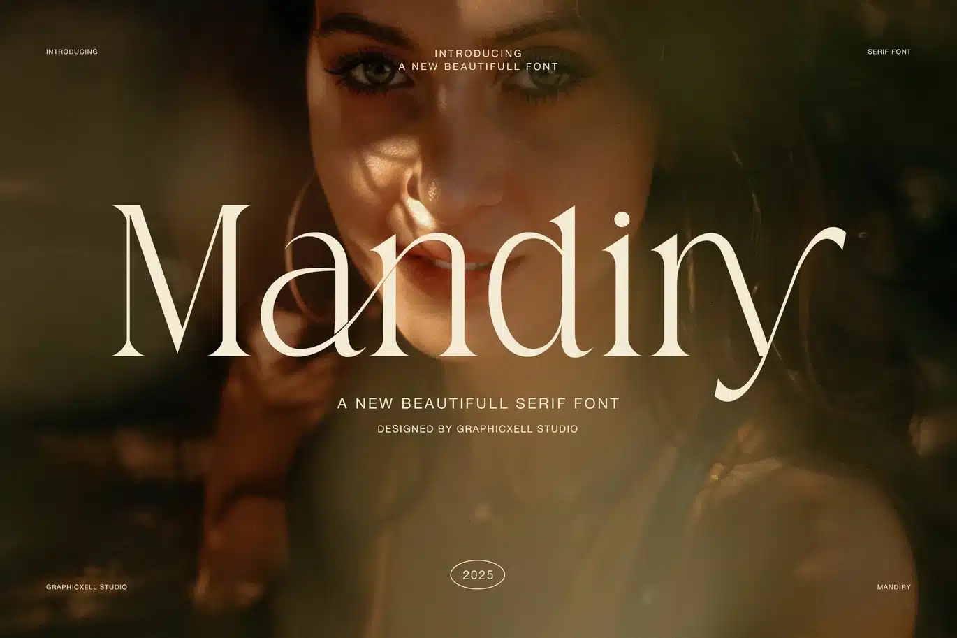 Mandiry Elegant Serif Font font preview