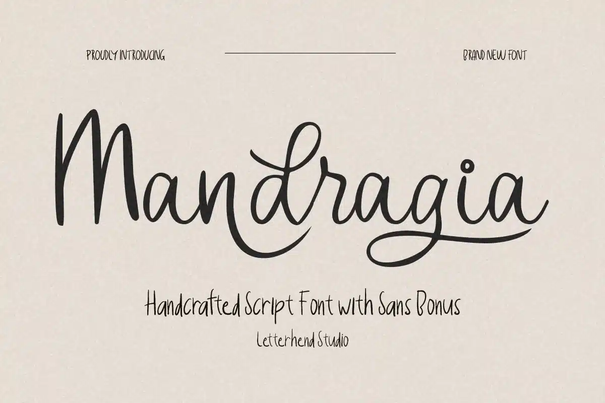 Mandragia Font font preview
