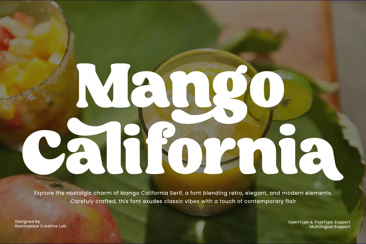 Mango California – Classic Vibes Logo Font font preview
