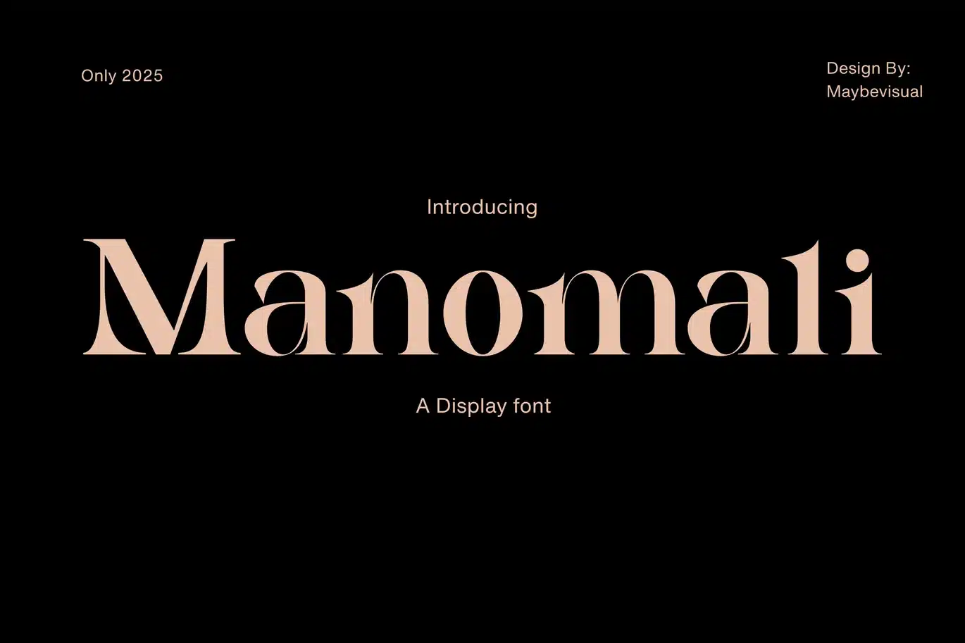 Manomali Font font preview