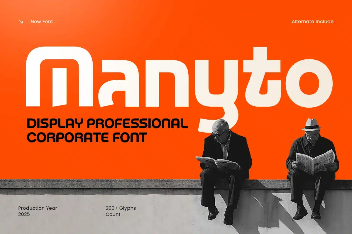 Manyto – Display Professional Corporate Font font preview